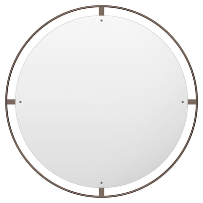 Nimbus Round Mirror - Bronzed Brass