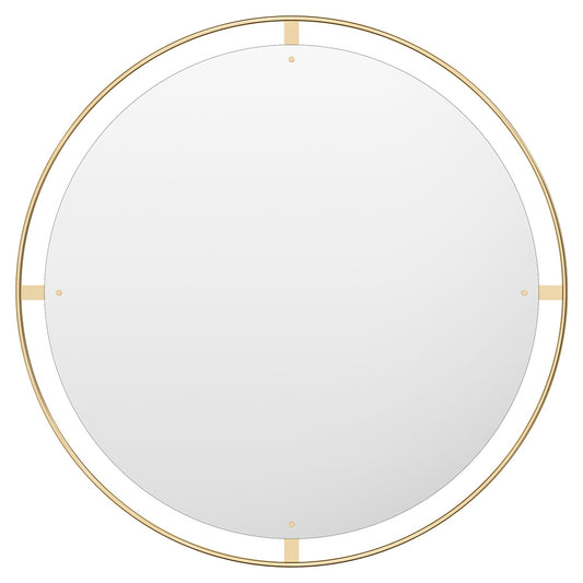 Nimbus Round Mirror - Polished Brass