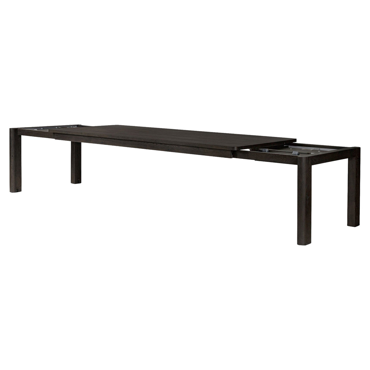 Noeline Extension Dining Table - Smoked Black Resawn Oak