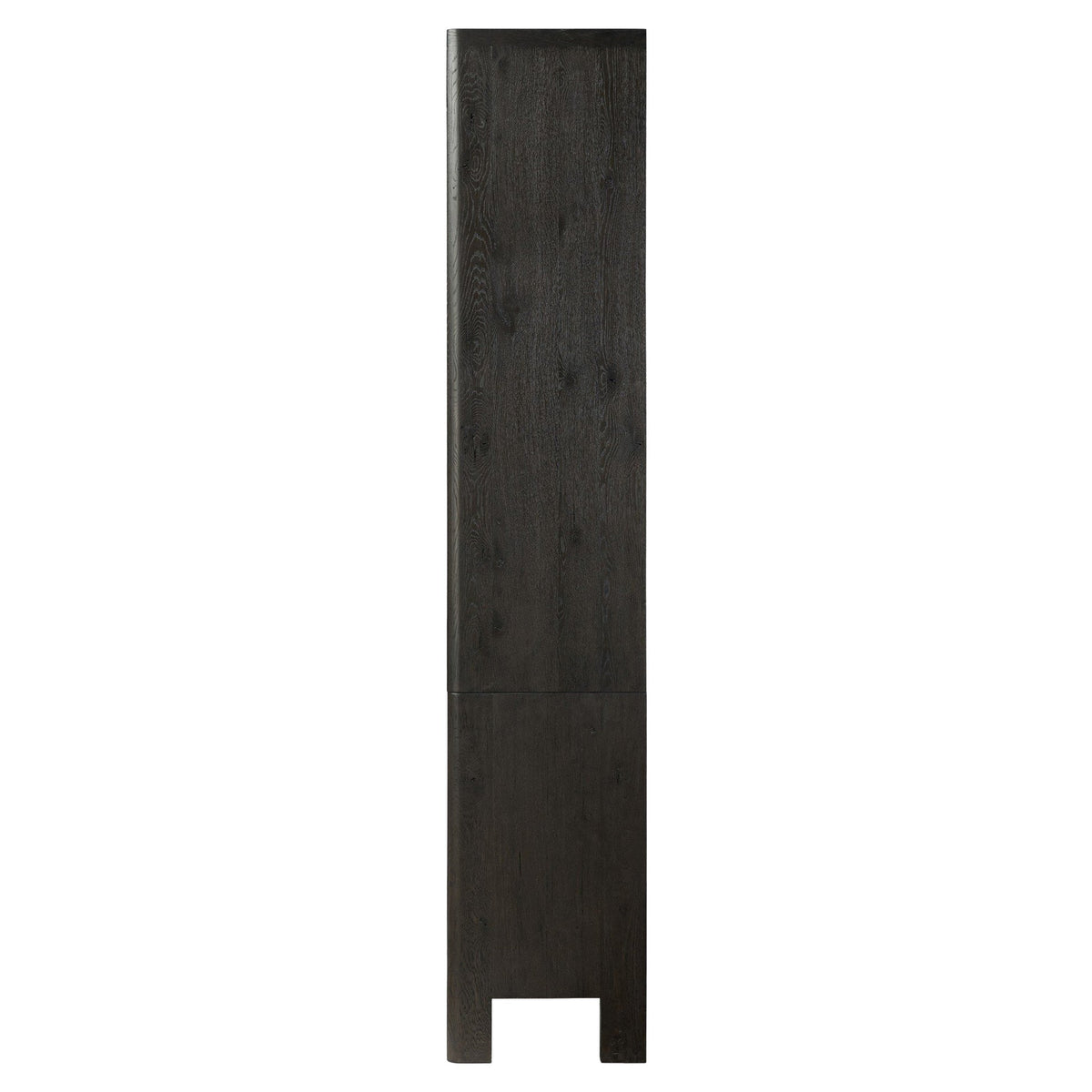 Noeline Wide Bookcase - Smoked Black Oak