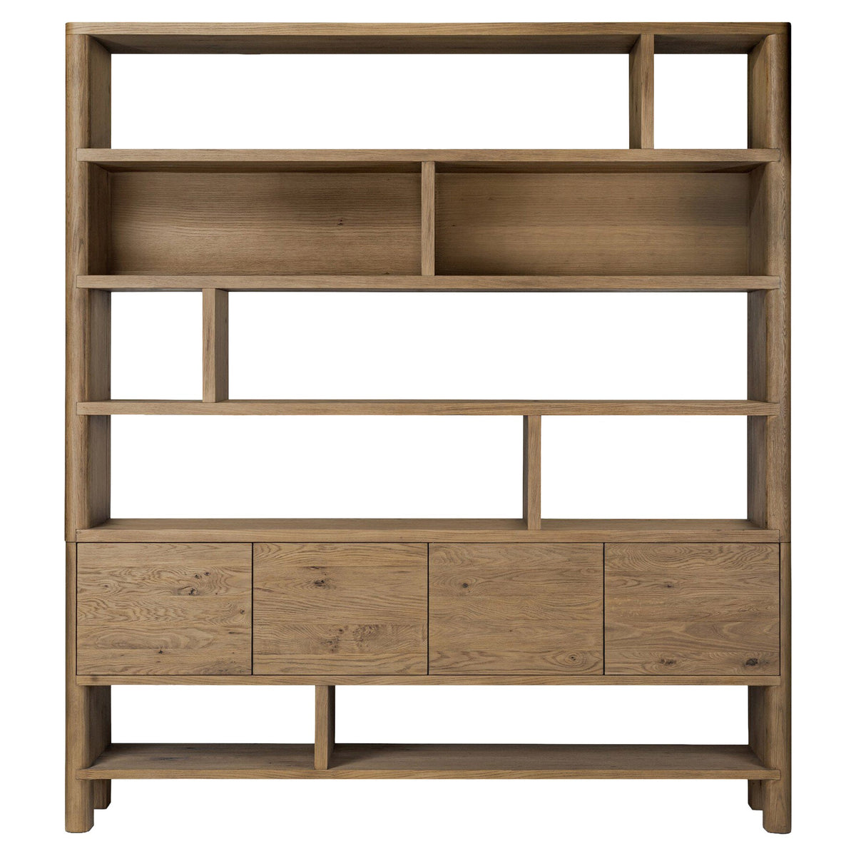 Noeline Wide Bookcase - Worn Oak