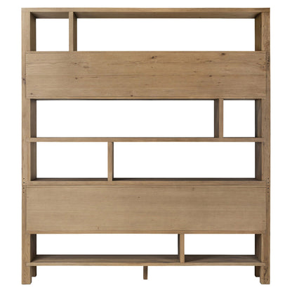 Noeline Wide Bookcase - Worn Oak