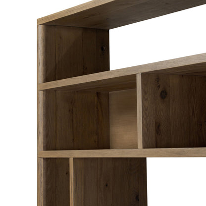 Noeline Wide Bookcase - Worn Oak
