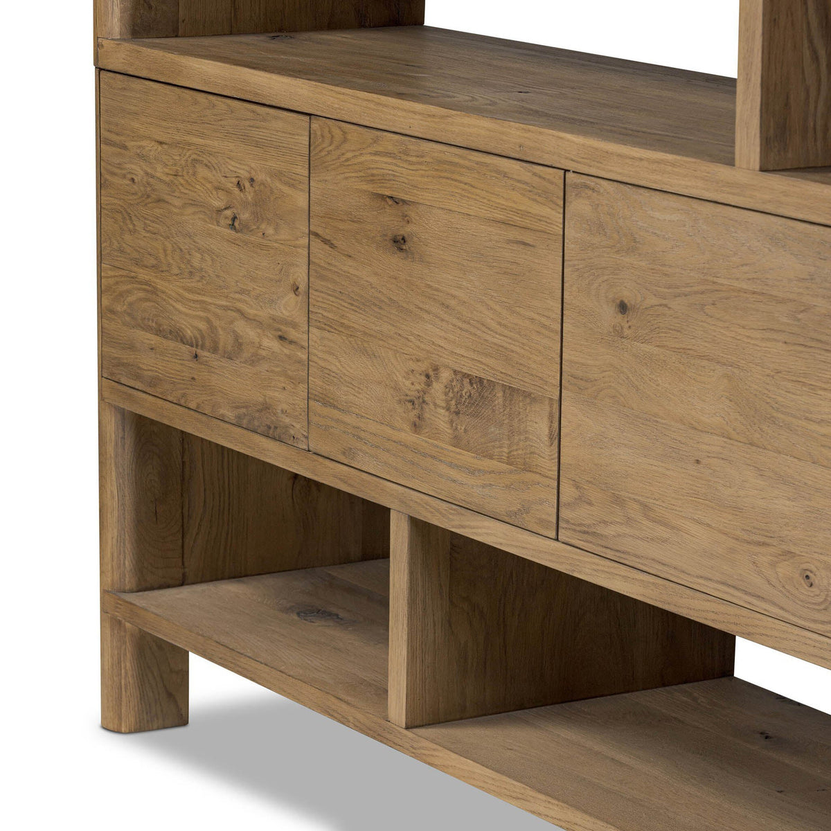 Noeline Wide Bookcase - Worn Oak
