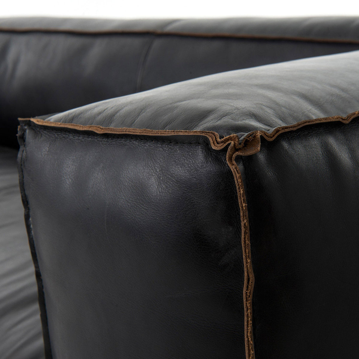 Nolita Reverse Stitch Sofa - Rider Black