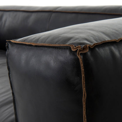 Nolita Reverse Stitch Sofa - Rider Black