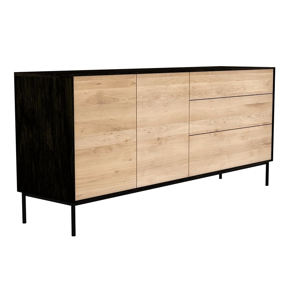 Oak Blackbird sideboard - 2 doors - 3 drawers