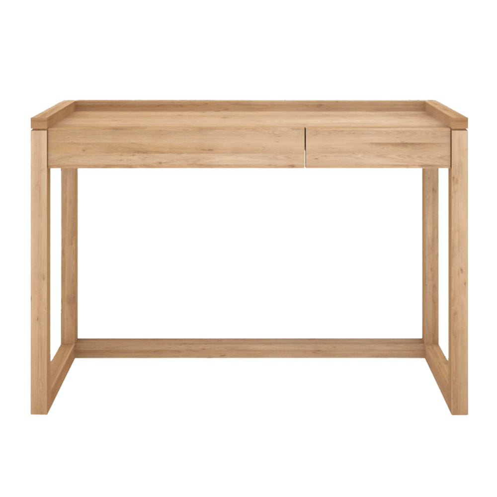Oak Frame PC console - 2 drawer