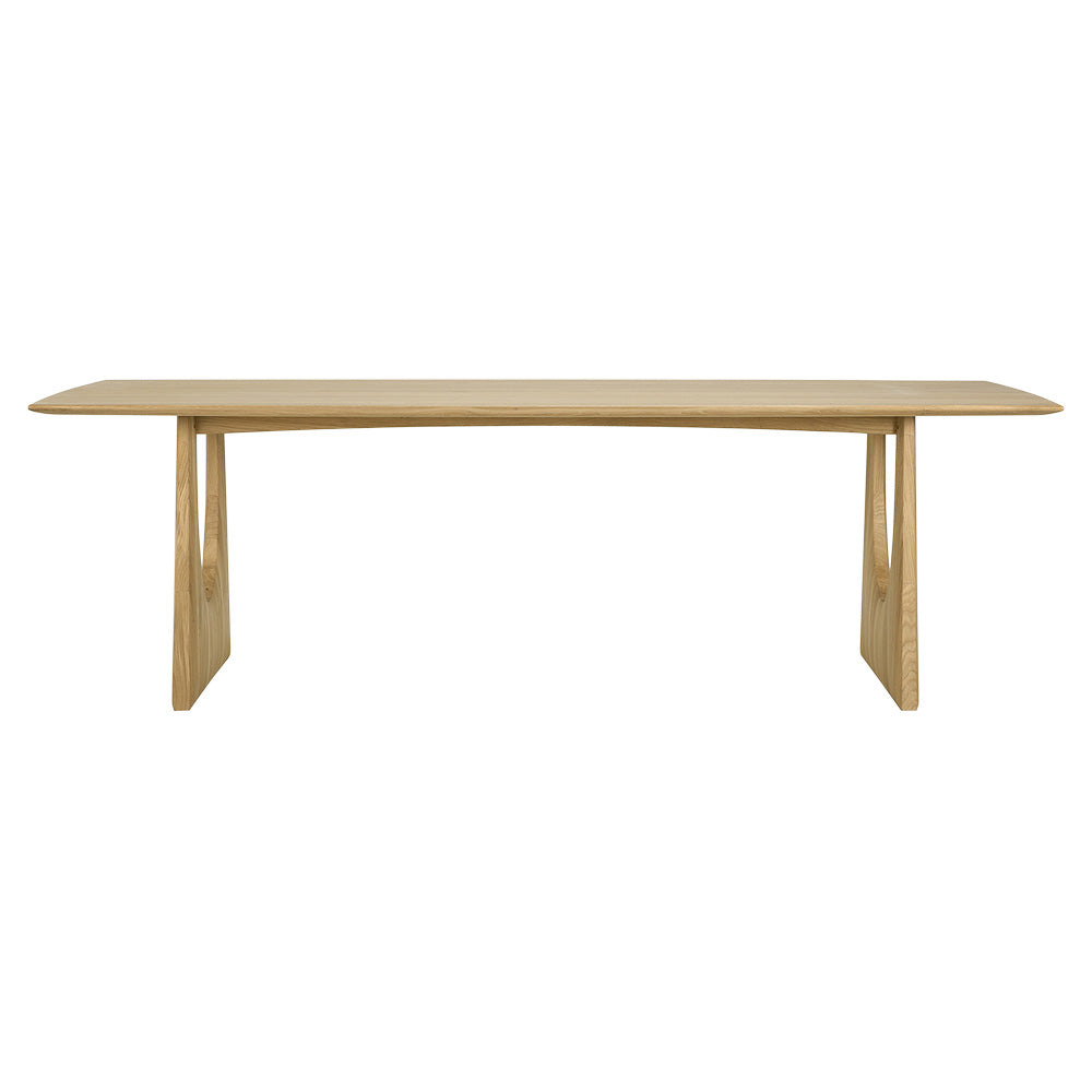 Oak Geometric Dining Table