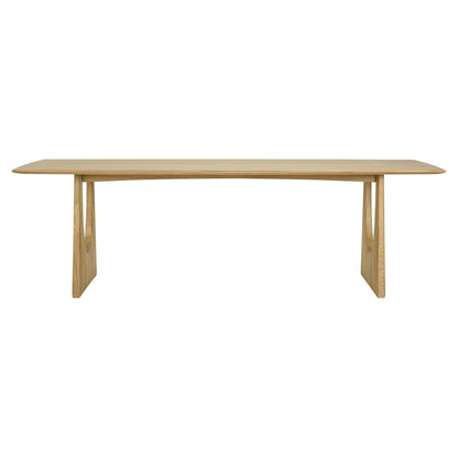 Oak Geometric Dining Table
