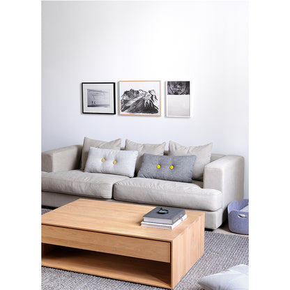 Oak Nordic coffee table - 1 drawer