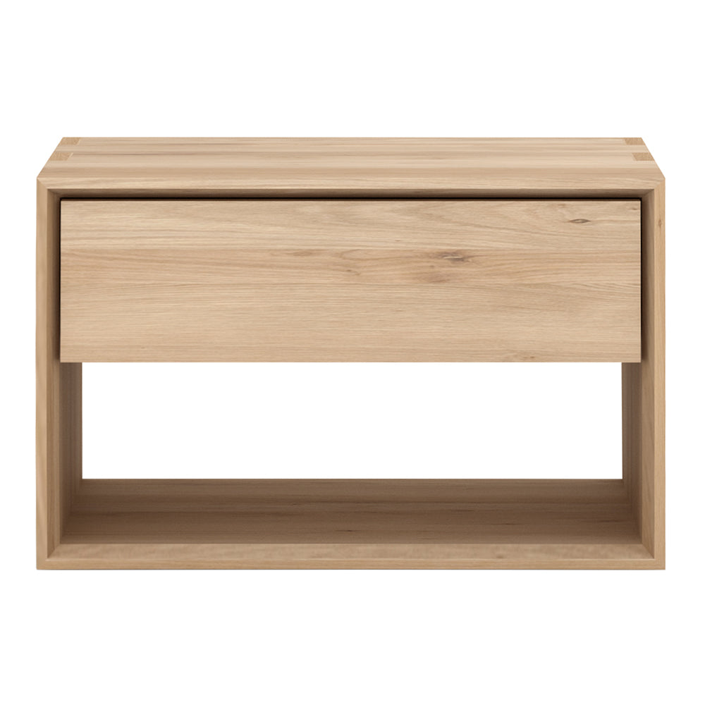 Oak Nordic II bedside table - 1 drawer