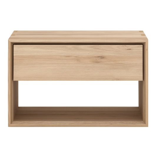Oak Nordic II bedside table - 1 drawer