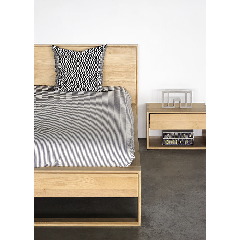 Oak Nordic II bedside table - 1 drawer