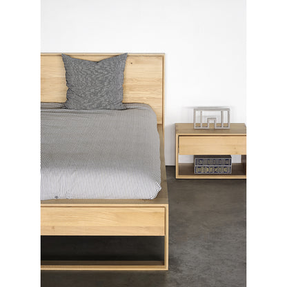 Oak Nordic II bedside table - 1 drawer