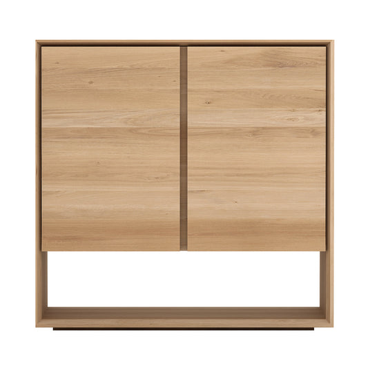 Oak Nordic sideboard - 2 opening doors