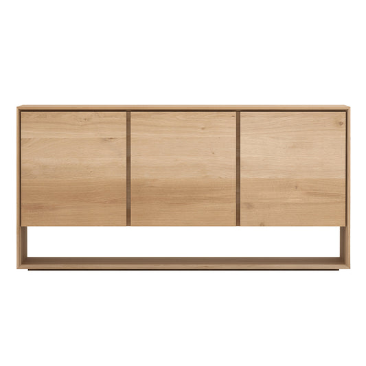 Oak Nordic sideboard - 3 opening doors