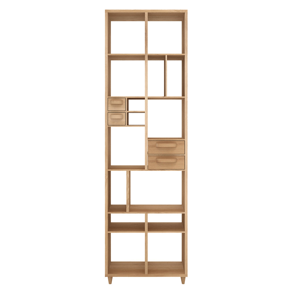Oak Pirouette rack - 4 drawers