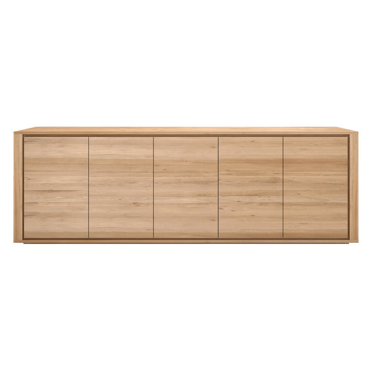 Oak Shadow sideboard - 5 doors