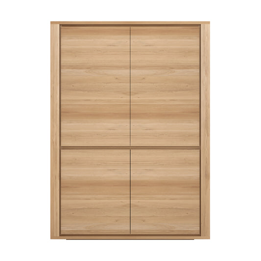 Oak Shadow storage cupboard - 4 doors