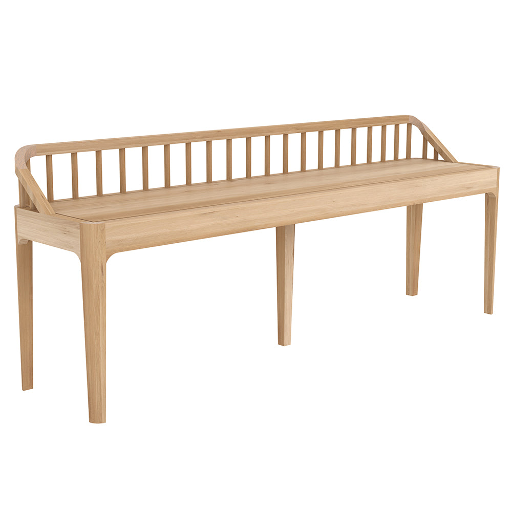 Spindle Bench - Oak