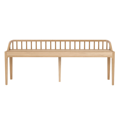 Spindle Bench - Oak