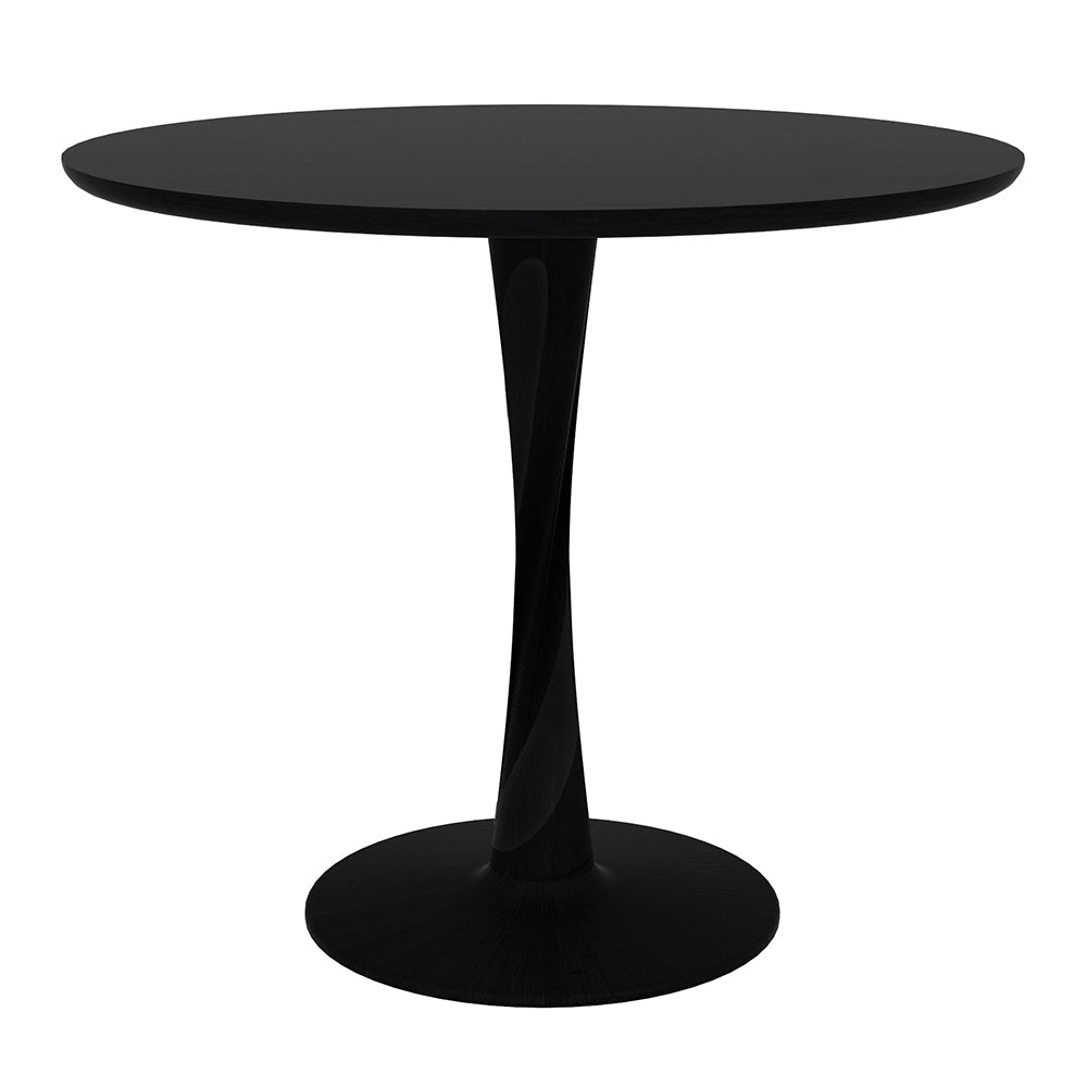 Torsion Dining Table - Black Oak