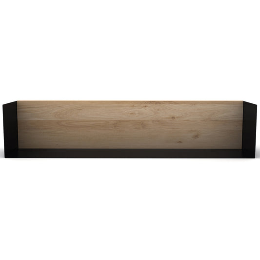 Oak U shelf L  -  Black