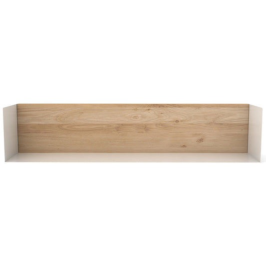 Oak U shelf L  -  White
