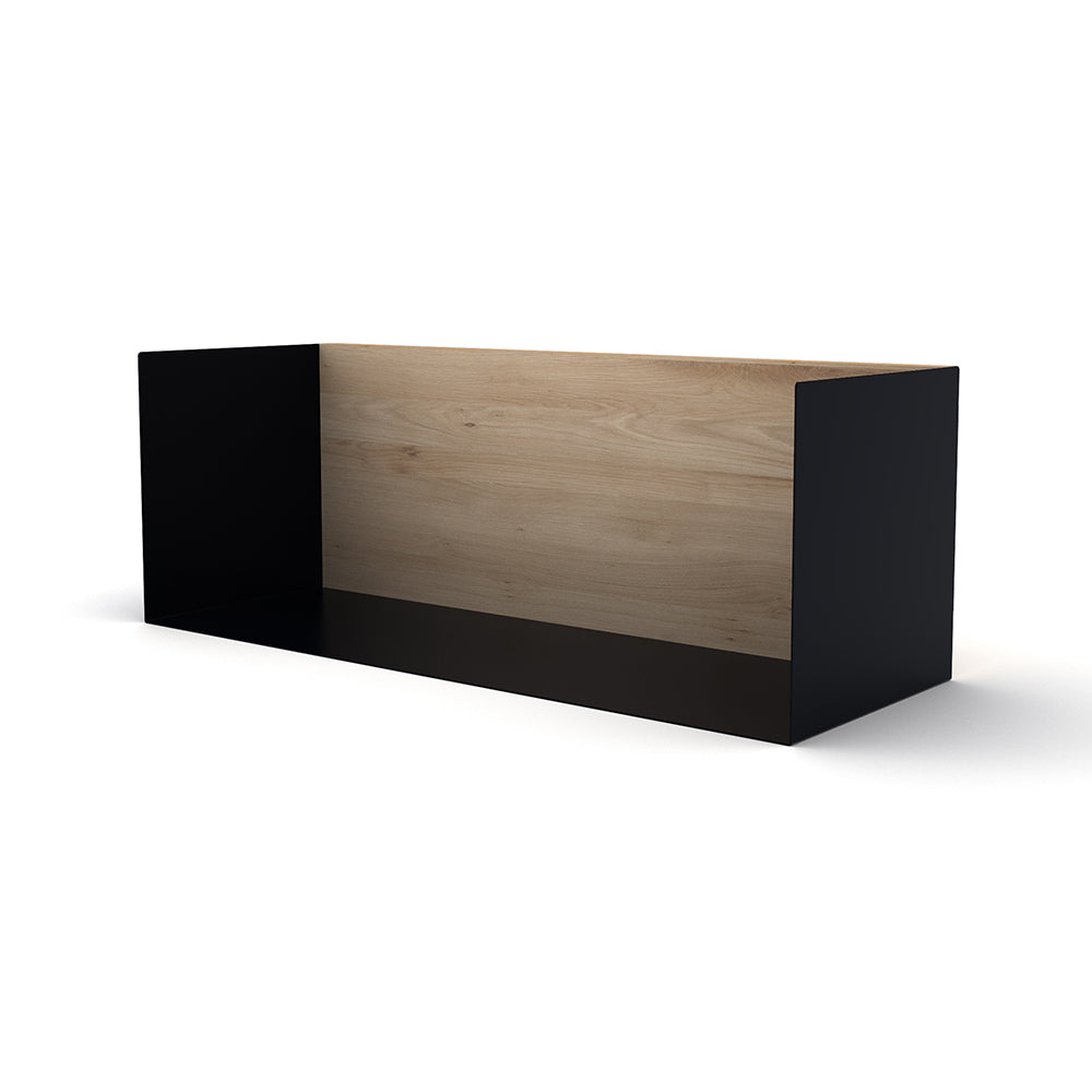 Oak U shelf M  -  Black