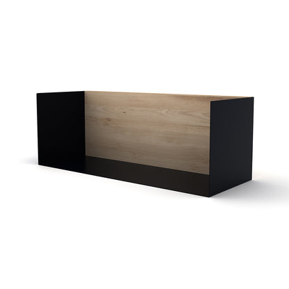 Oak U shelf M  -  Black