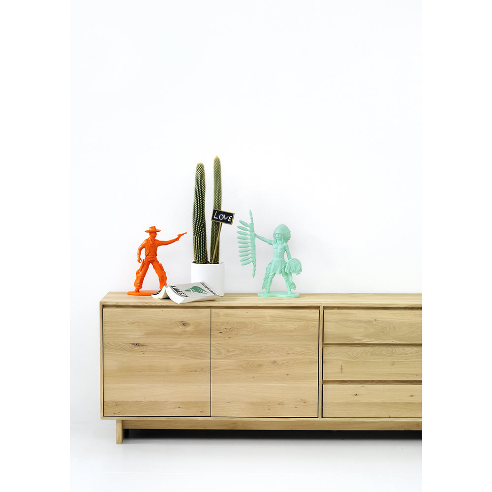 Oak Wave sideboard - 2 doors - 3 drawers