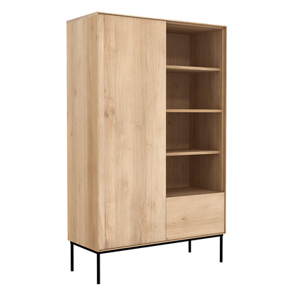 Oak Whitebird storage cupboard - 1 door - 1 drawer