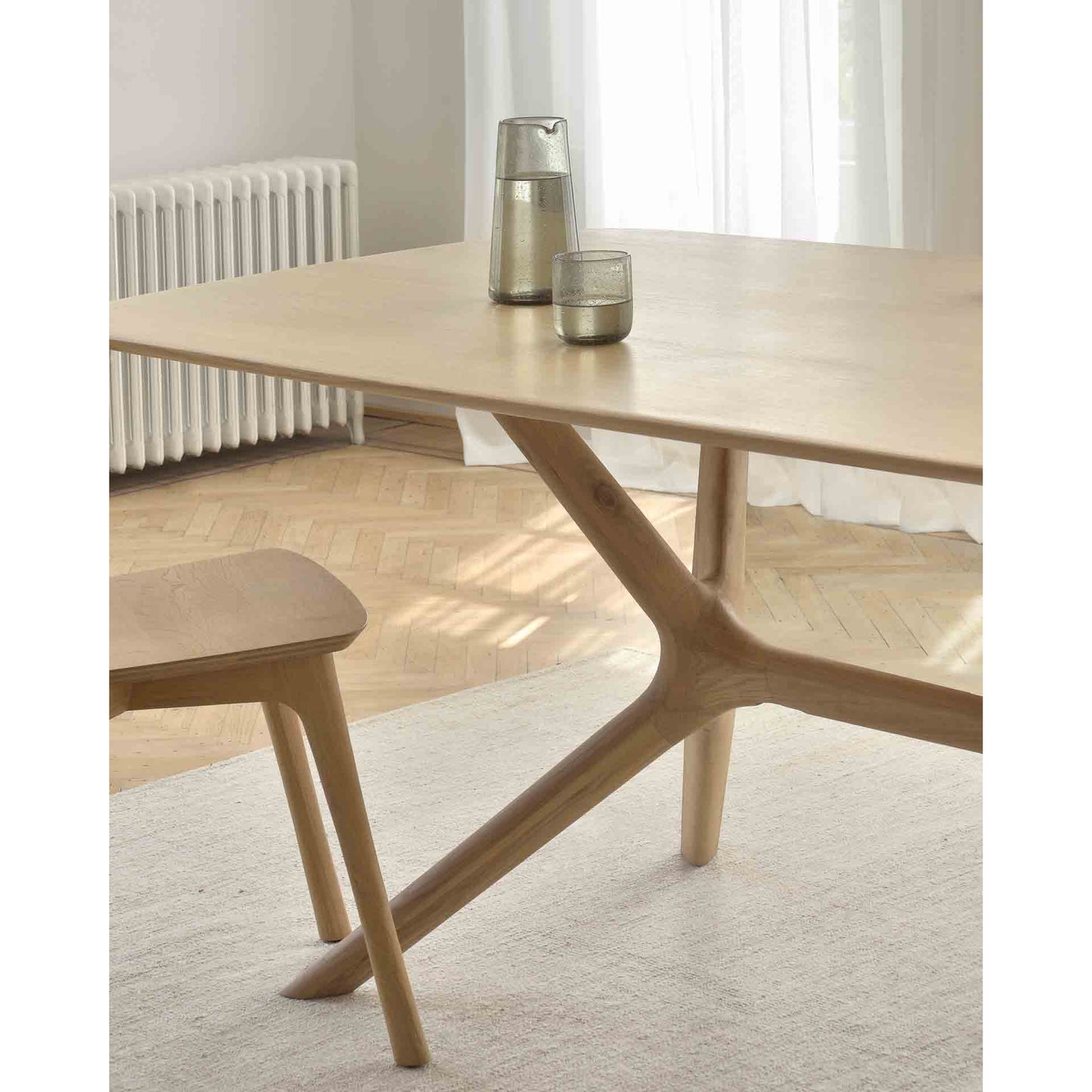 Oak X Dining Table