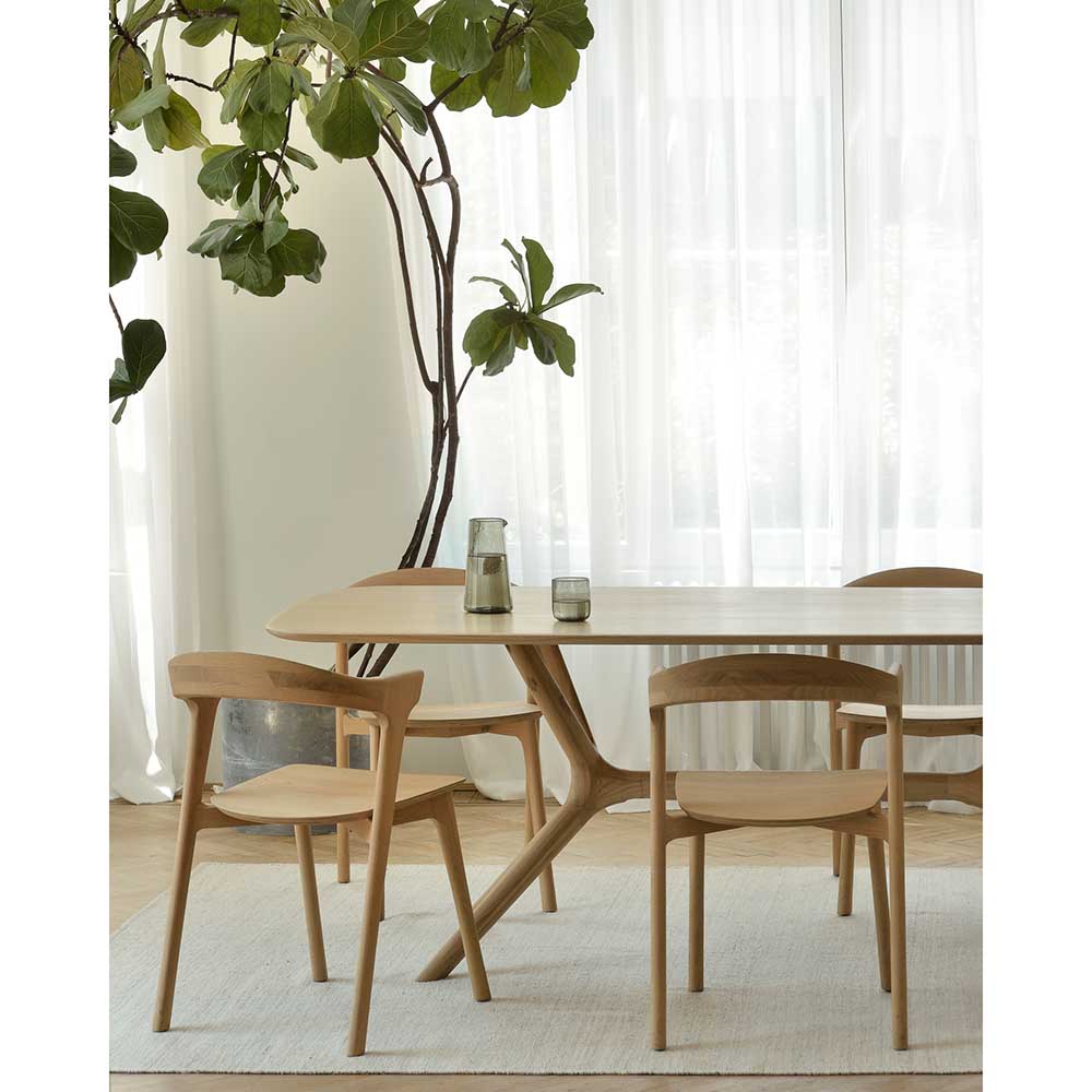 Oak X Dining Table