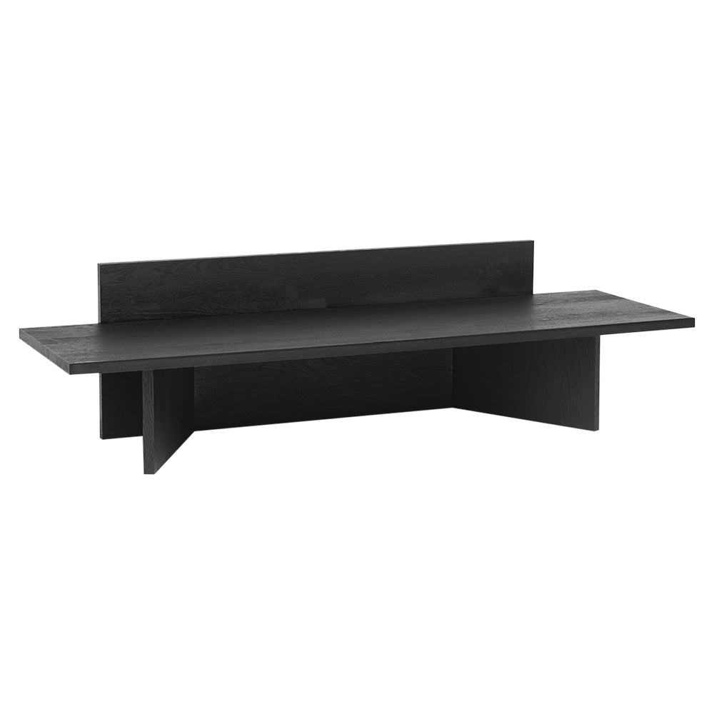 Oblique Bench - Black Oiled Oak