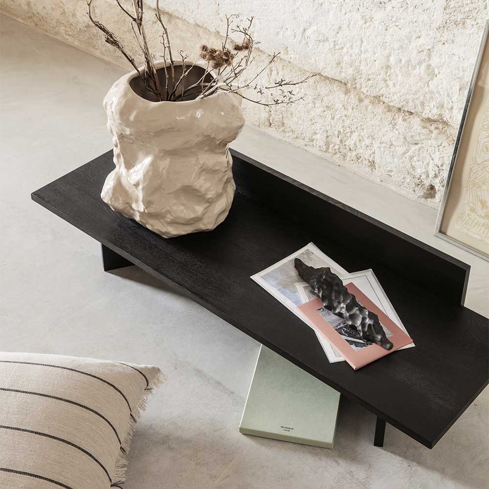 Oblique Bench - Black Oiled Oak