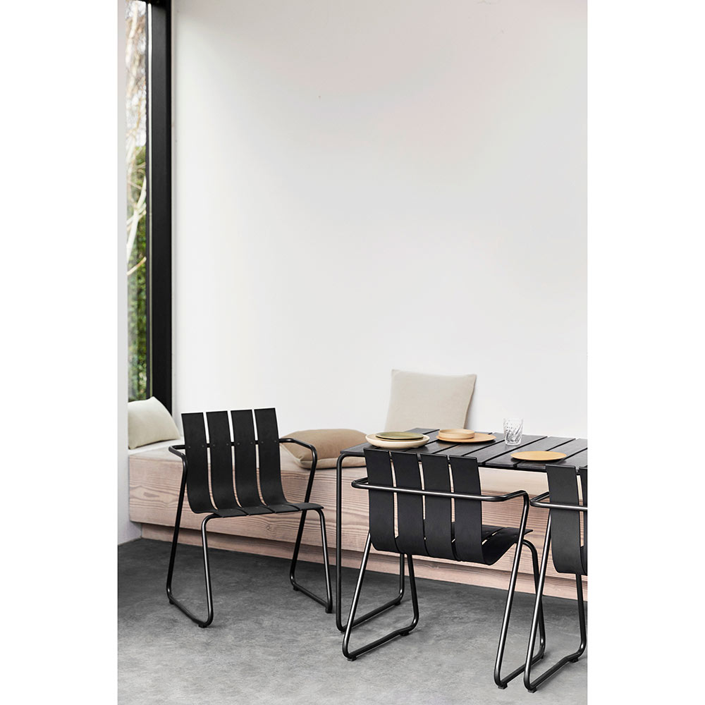 Ocean Outdoor Rectangular Table - Black