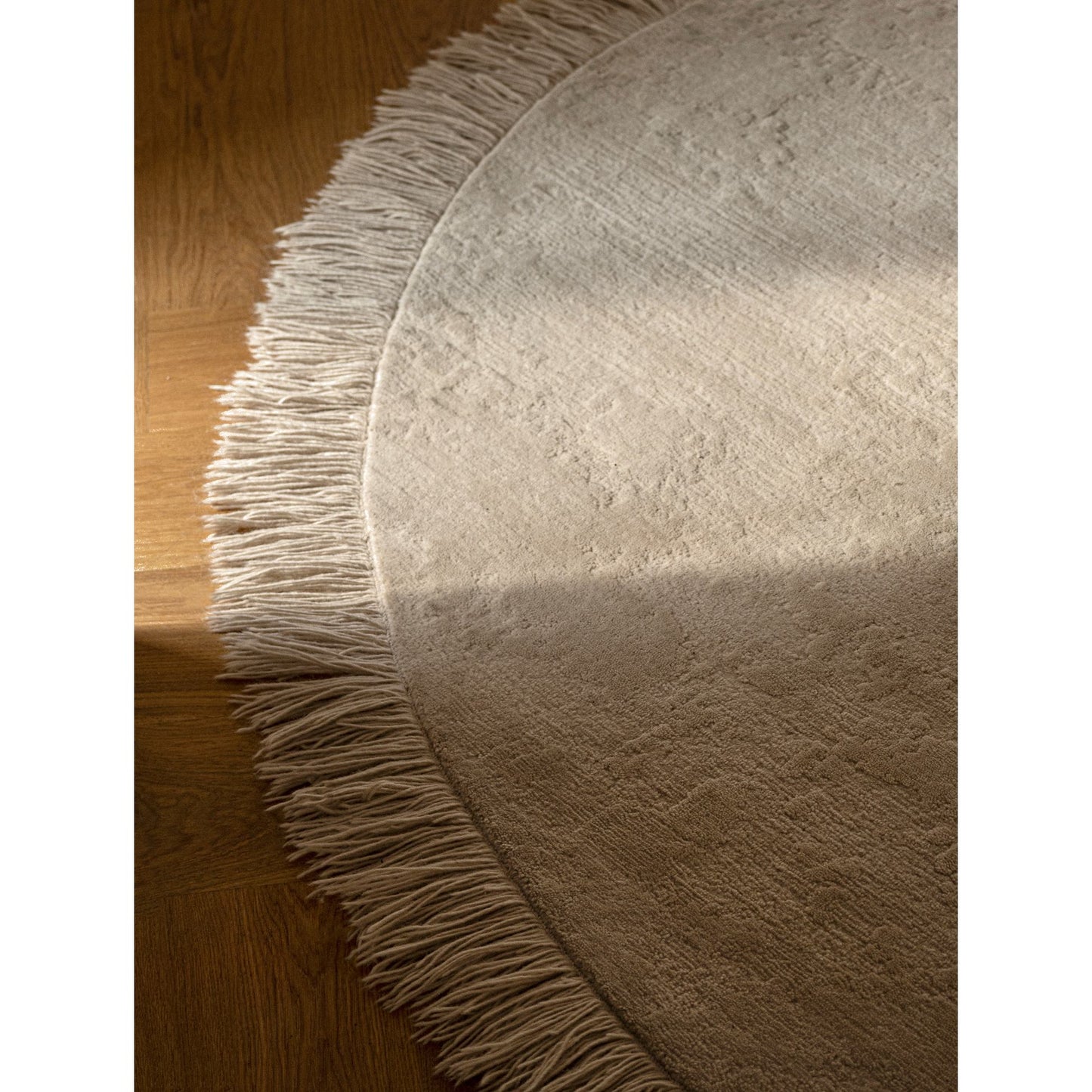 Oceanic Reef Round Rug - Beige