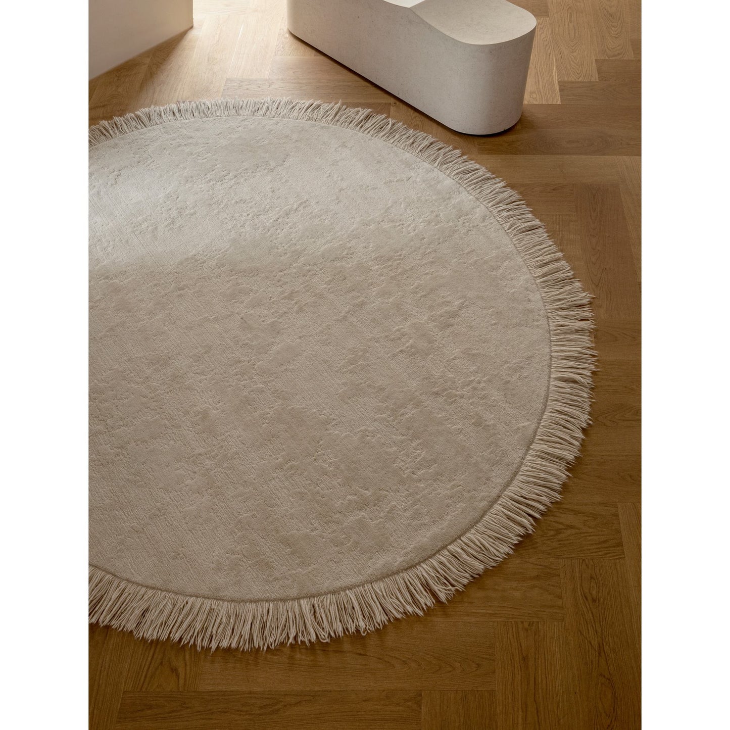 Oceanic Reef Round Rug - Beige
