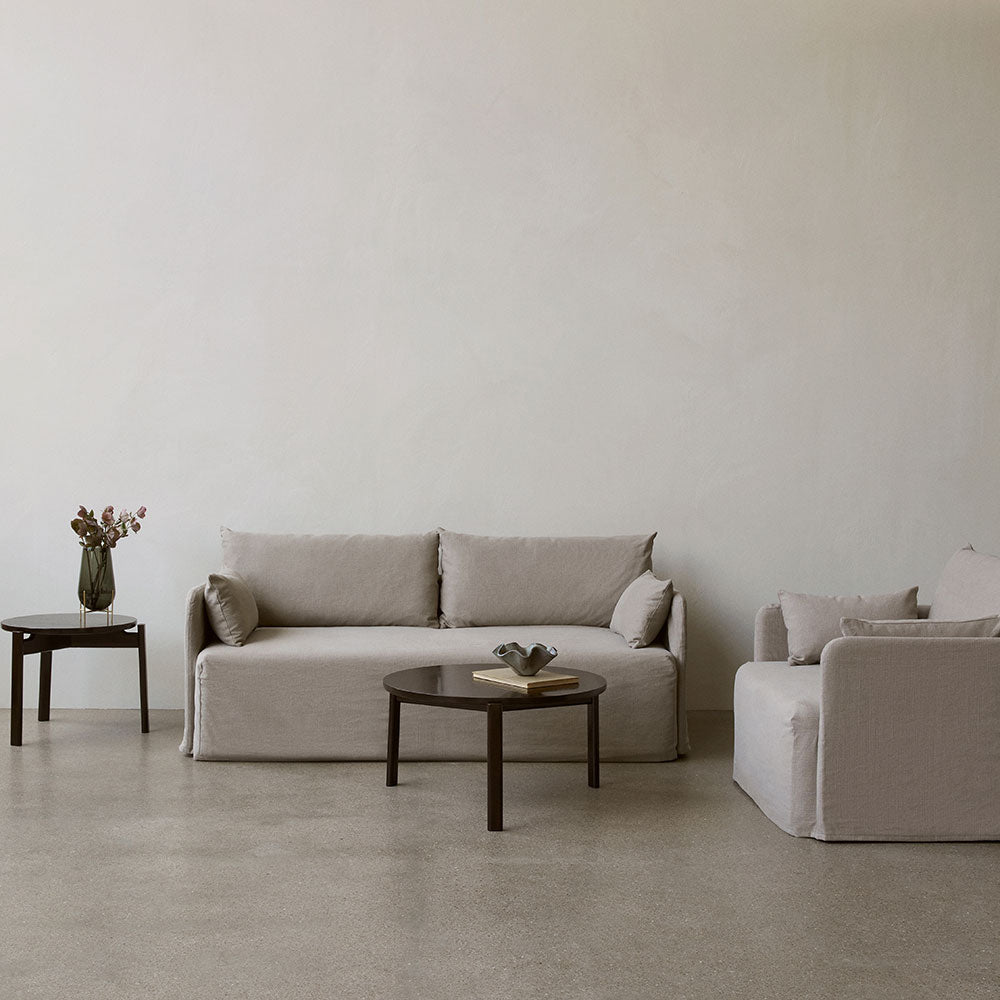 Offset Sofa Loose Cover - 2 Seater, Flint