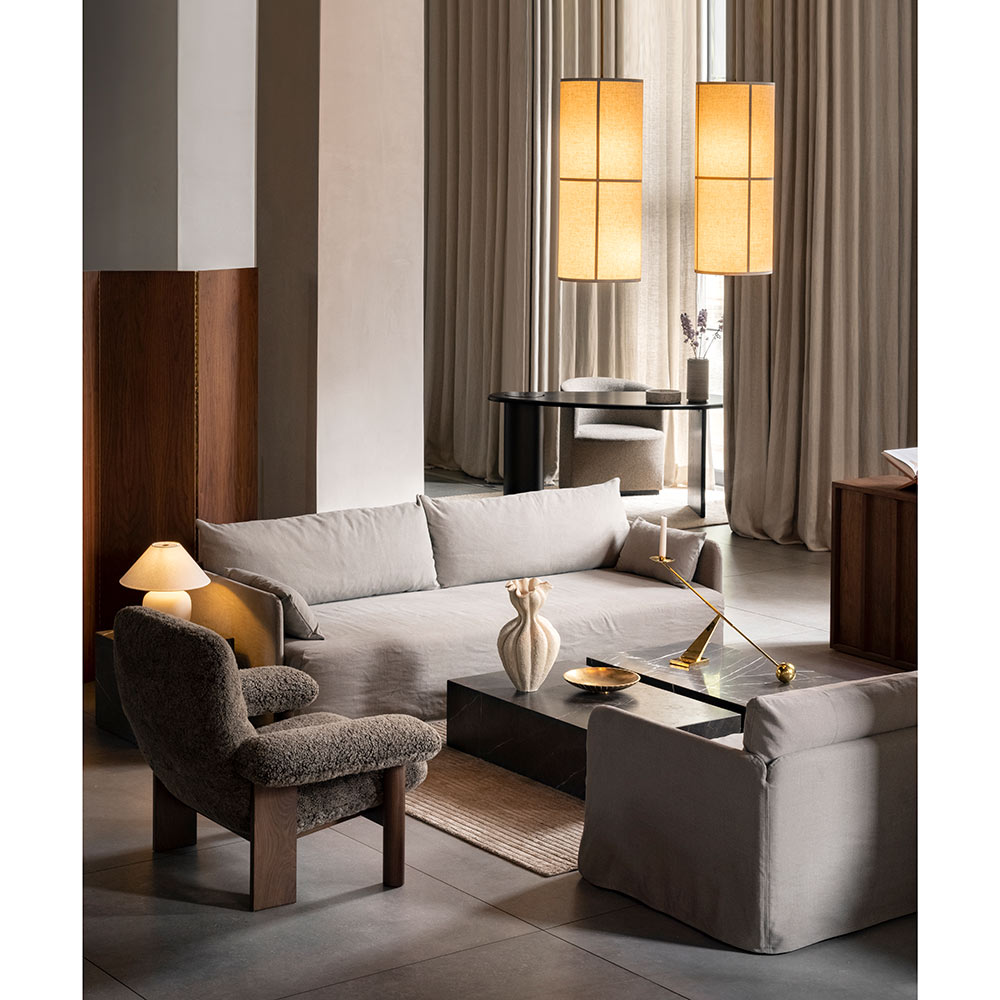 Offset Sofa Loose Cover - 3 Seater, Flint