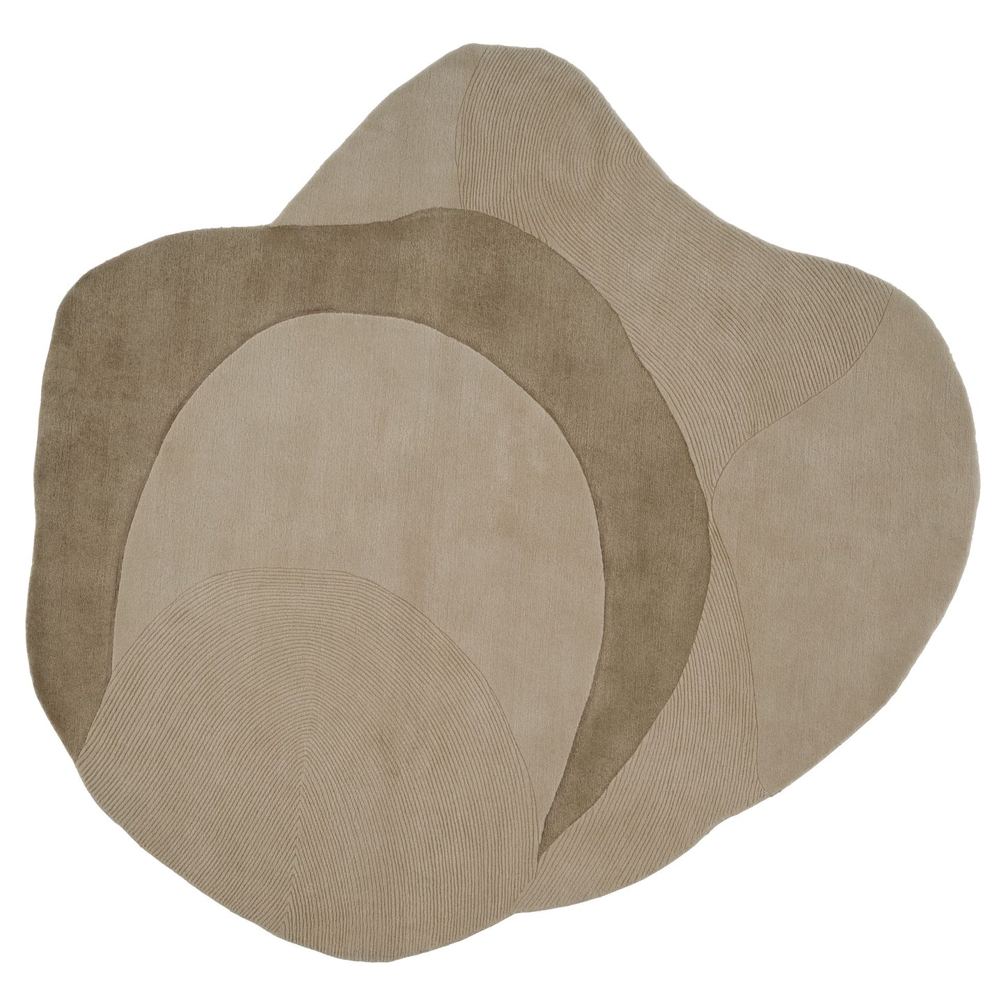 Optical Web Rug - Camel