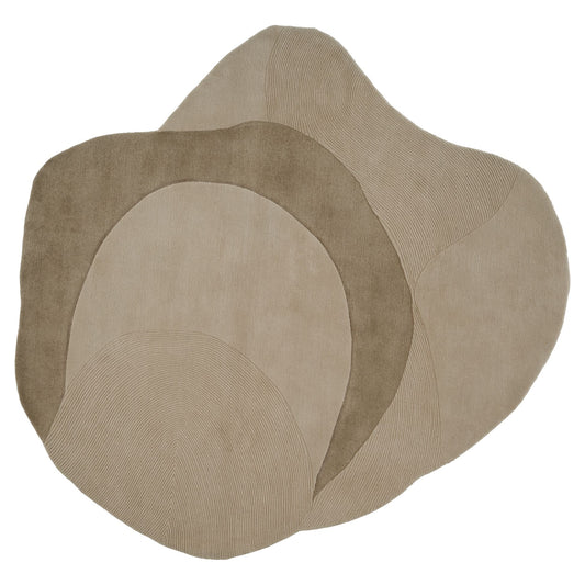 Optical Web Rug - Camel