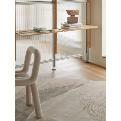 Optical Web Rug - Camel