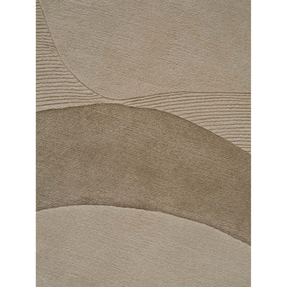 Optical Web Rug - Camel