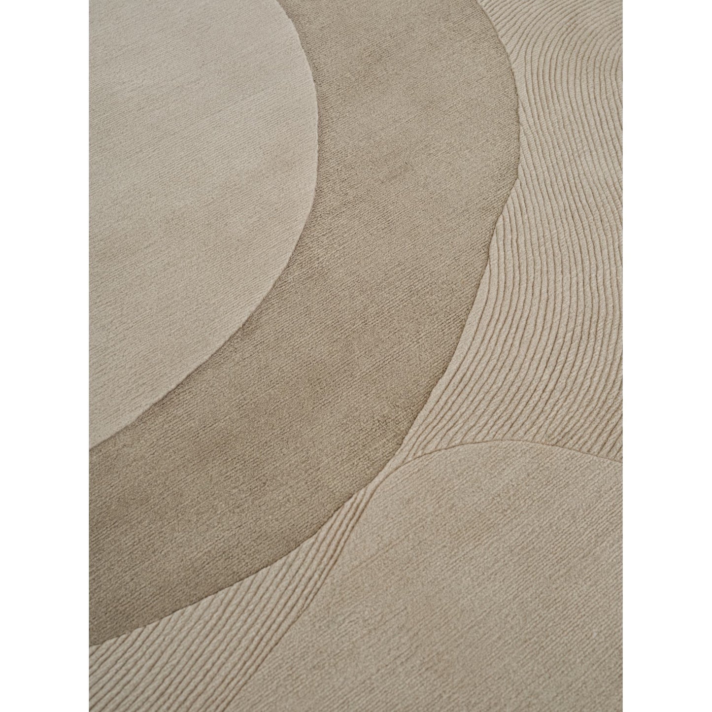 Optical Web Rug - Camel