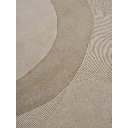 Optical Web Rug - Camel