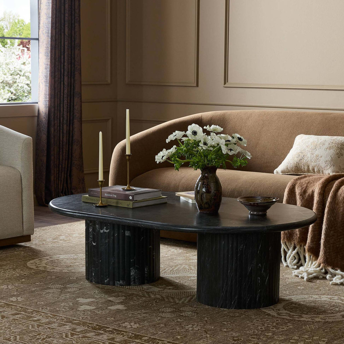 Oranda Coffee Table - Black Marble