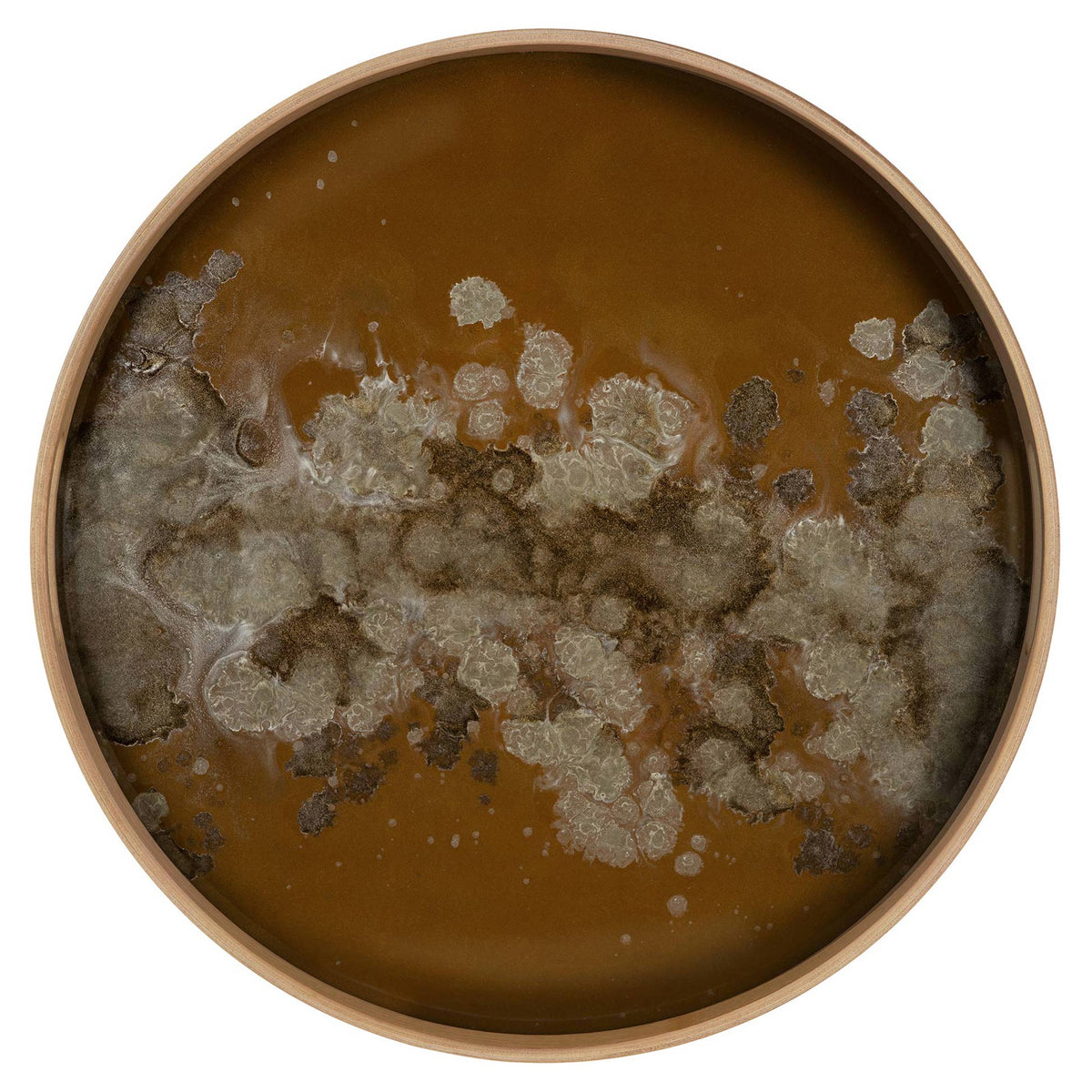 Organic Tray Metallic Bronze- Round, Small